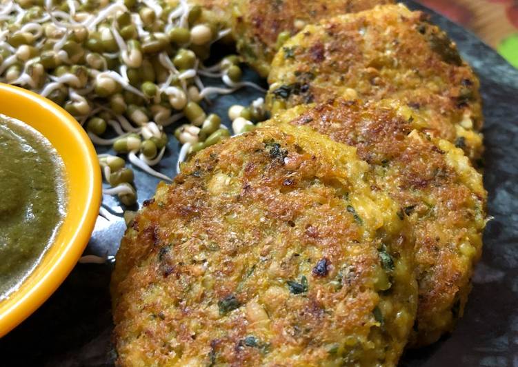 Recipe of Award-winning Sprouts Oats Cutlets