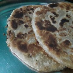 Aloo paratha A picture of Aloo paratha.