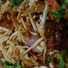 Delicious Manchurian schezwan rice A picture of Delicious Manchurian schezwan rice.