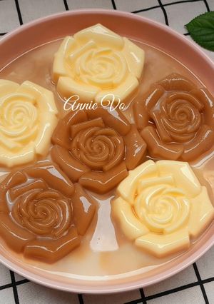 Hình của món Rau câu flan cà phê.