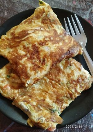 ব্রেড অমলেট(bread omelette recipe in Bengali) রেসিপির প্রধান ছবি