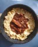 Bangers an Mash with Beef Gravy and fried Onions