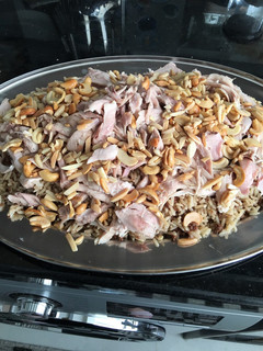 A picture of Rice with Chicken.