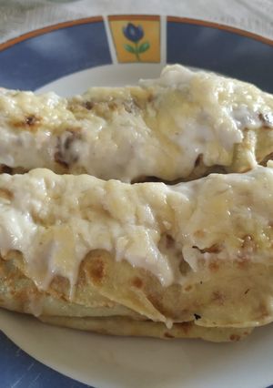 Una foto de Canelones de espinaca con panqueques sin tacc