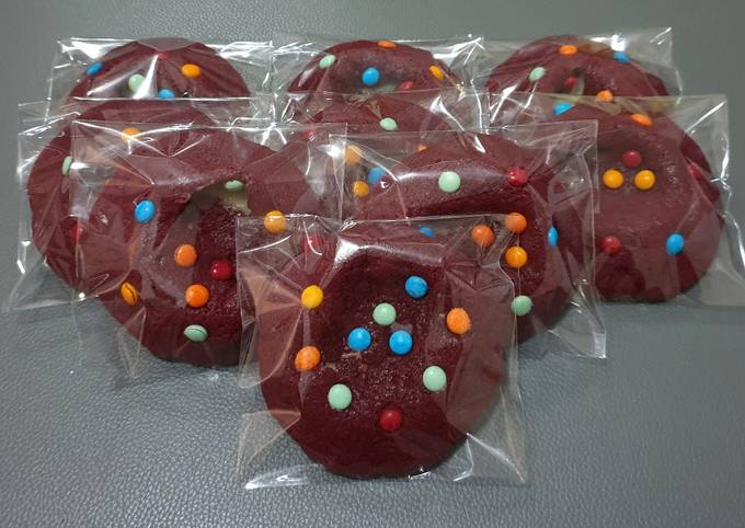 Resep Red Velvet Soft Cookies, Sempurna