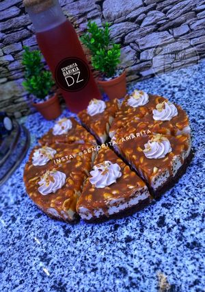 صورة لوصفة كيكة السنيكرز 🥜🍫🍯