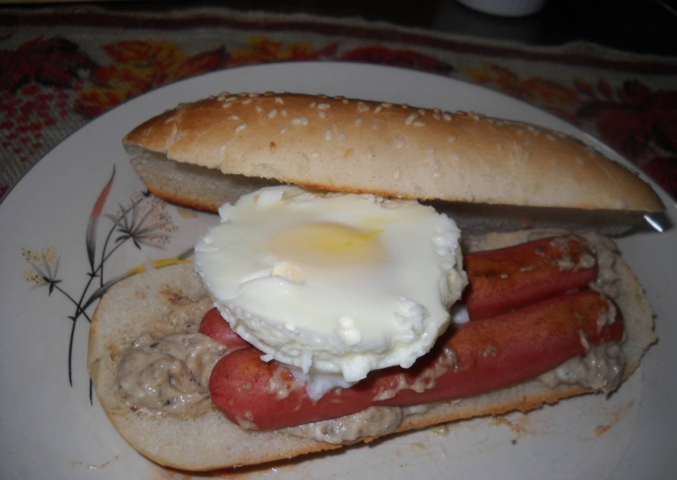 Salsa para panchos de berenjena asada