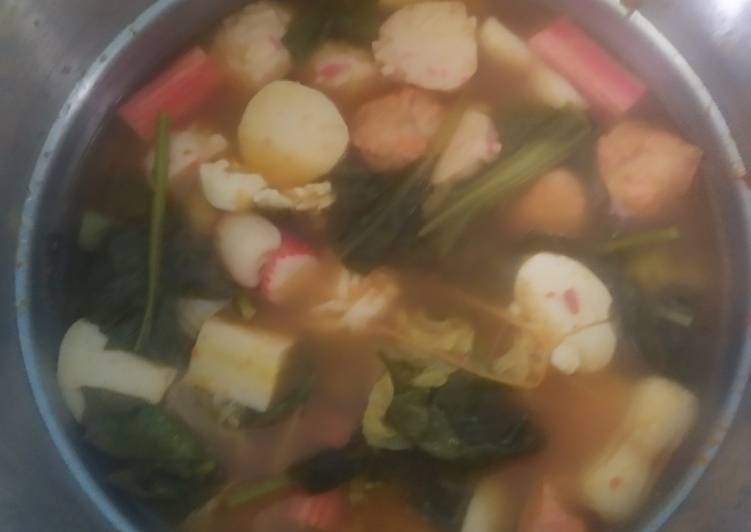 Suki kuah tom yam (bukan bumbu instan)