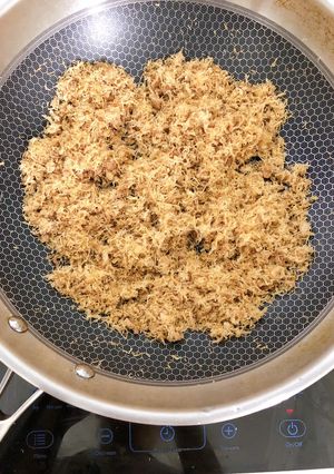 Hình của món Ruốc mỡ heo.