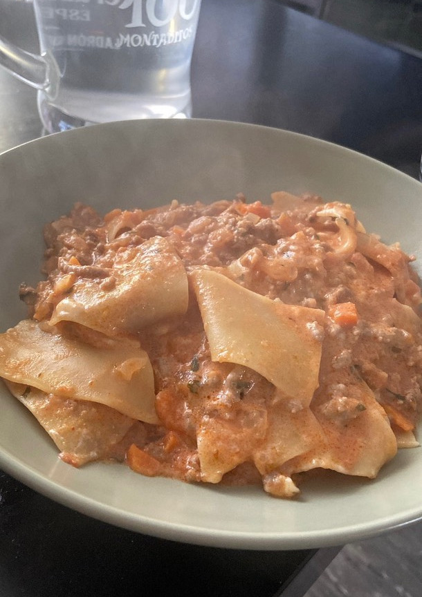Una foto de Sopa de lasaña