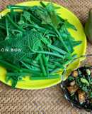 Đọt Su Luộc Chấm Kho Quẹt Chay