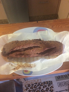 Una foto de Bizcocho de plátano saludable