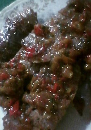Una foto de Chorizos de cerdo a la sartén