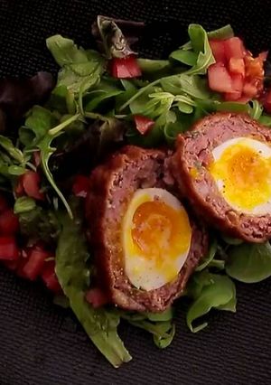 Una foto de Huevos a la escocesa