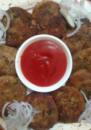 A picture of Shami kabab.