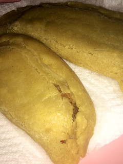 A picture of Spicy beef & bacon Empanadas!!🤤.