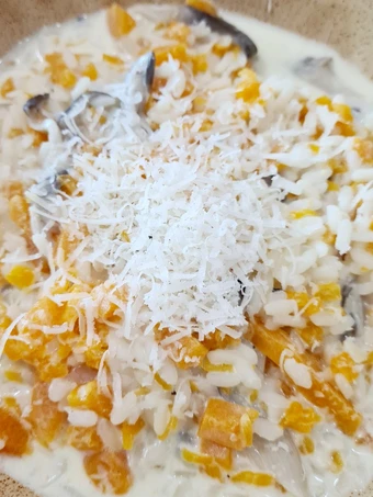 Recipe Creamy Risotto with Pumpkin, Mushroom and Gorgonzola Cheese the So Delicious Makes you drool