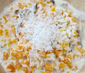 Update, Prepare Recipe Creamy Risotto with Pumpkin Mushroom and Gorgonzola Cheese Delicious Nutritious