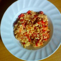 A picture of Scrambled Spanish omelet.
