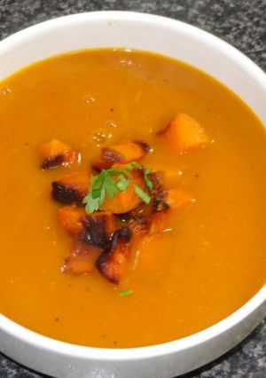 A picture of Roasted butternut squash soup.