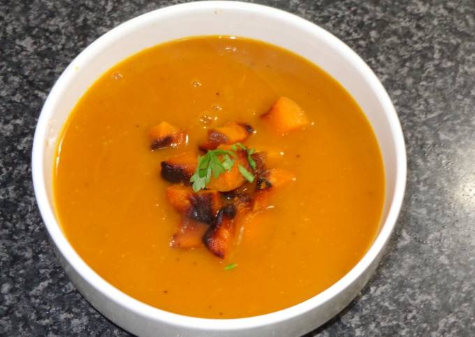 Roasted butternut squash soup