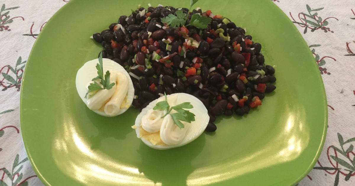 Ensalada de porotos negros Receta de Patricia Quiroga Newbery Cookpad