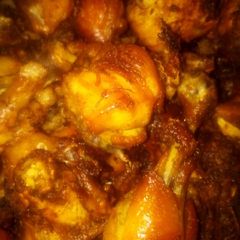 A picture of Fried marinated chicken.