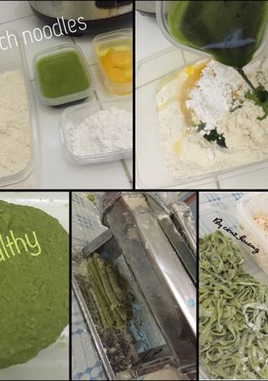 Foto resep Spinach noodles