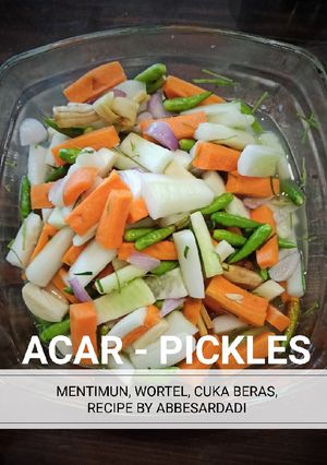 Foto resep Acar mentimun wortel