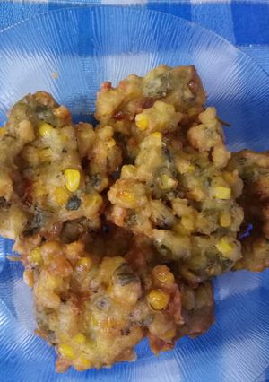 Foto resep Bakwan Jagung Daun Mint Khas Manado Sulawesi Utara