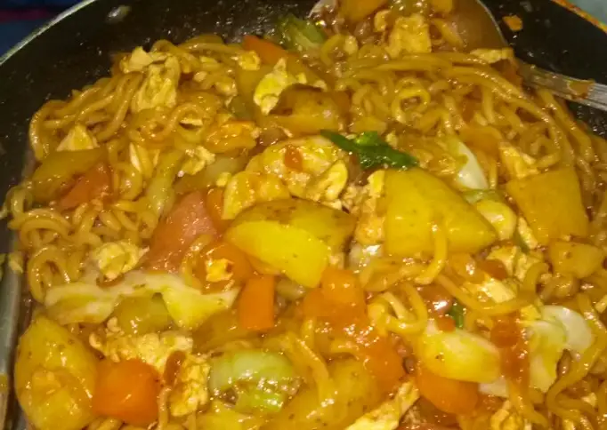 Resep Mie tek tek ala mie goreng jawa simpel Anti Gagal