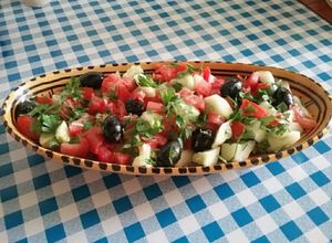 Une photo de Salade de Tomates et Concombre