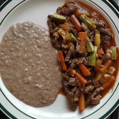 Bistec en salsa de chile morita Receta de Hanna Hurtado ⭐- Cookpad