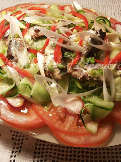 Una foto de Ensalada imperial de sardinas en conservas