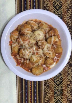Una foto de Ñoquis de batata