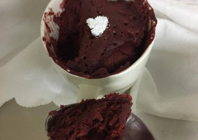 Recipe of Speedy Red Velvet Mug Cake