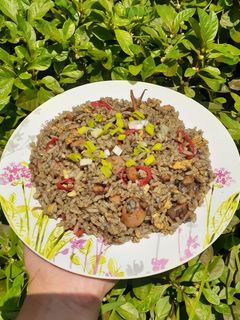 Foto resep Nasi goreng cumi hitam