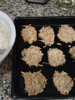 Una foto de Croquetas de arroz al horno con zanahoria