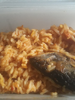 A picture of Jollof rice.