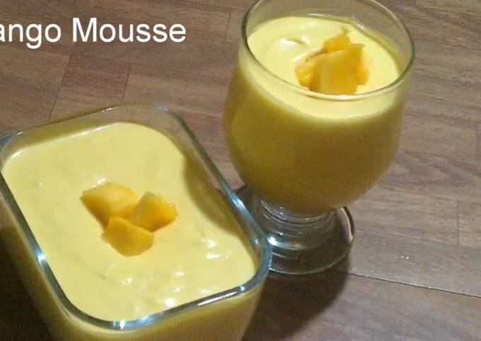 Easy Mango Mousse with out gelatin