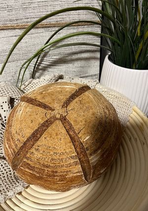 A picture of Rustic Gluten-Free Sourdough Boule.