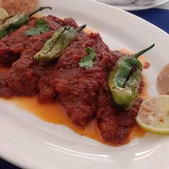 A picture of Achari fish 🐟 made by me and my team mate in a compitition.