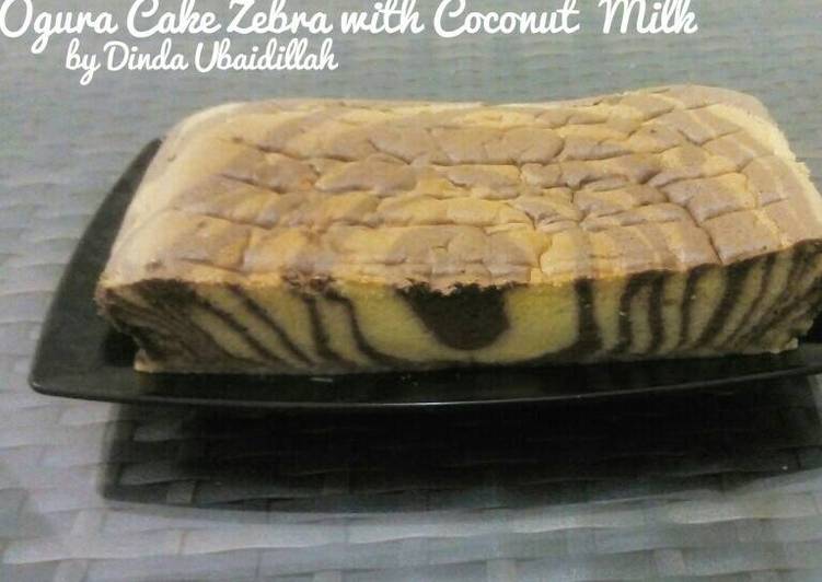 Zebra Cake with Coconut Milk