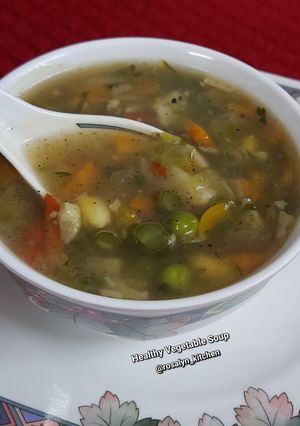 A picture of Healthy Vegetable Soup for Weight Loss.