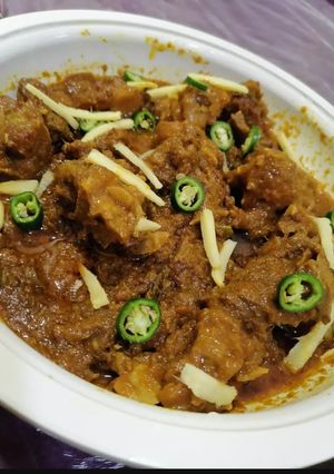 A picture of Mutton karahi.