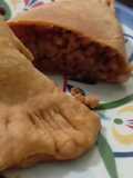 Calzones veganos de proteína de soja