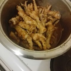 A picture of Tasty Chicken feet.