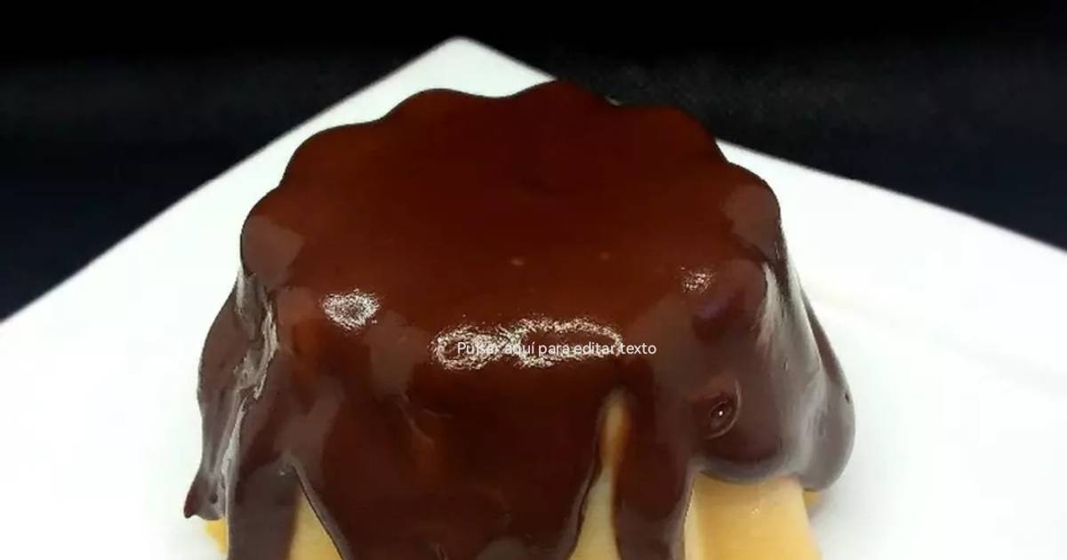 Pudin japonés de calabaza y chocolate Receta de Fini Bautista Angulo