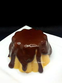 Una foto de Pudin japonés de calabaza y chocolate