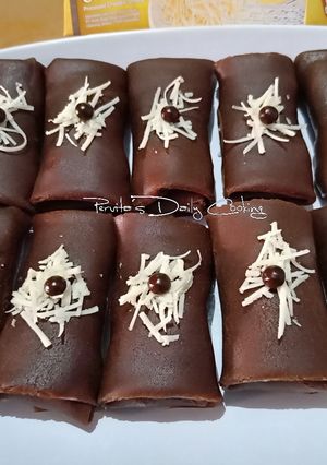 Foto resep Dadar Gulung Pisang Cokelat